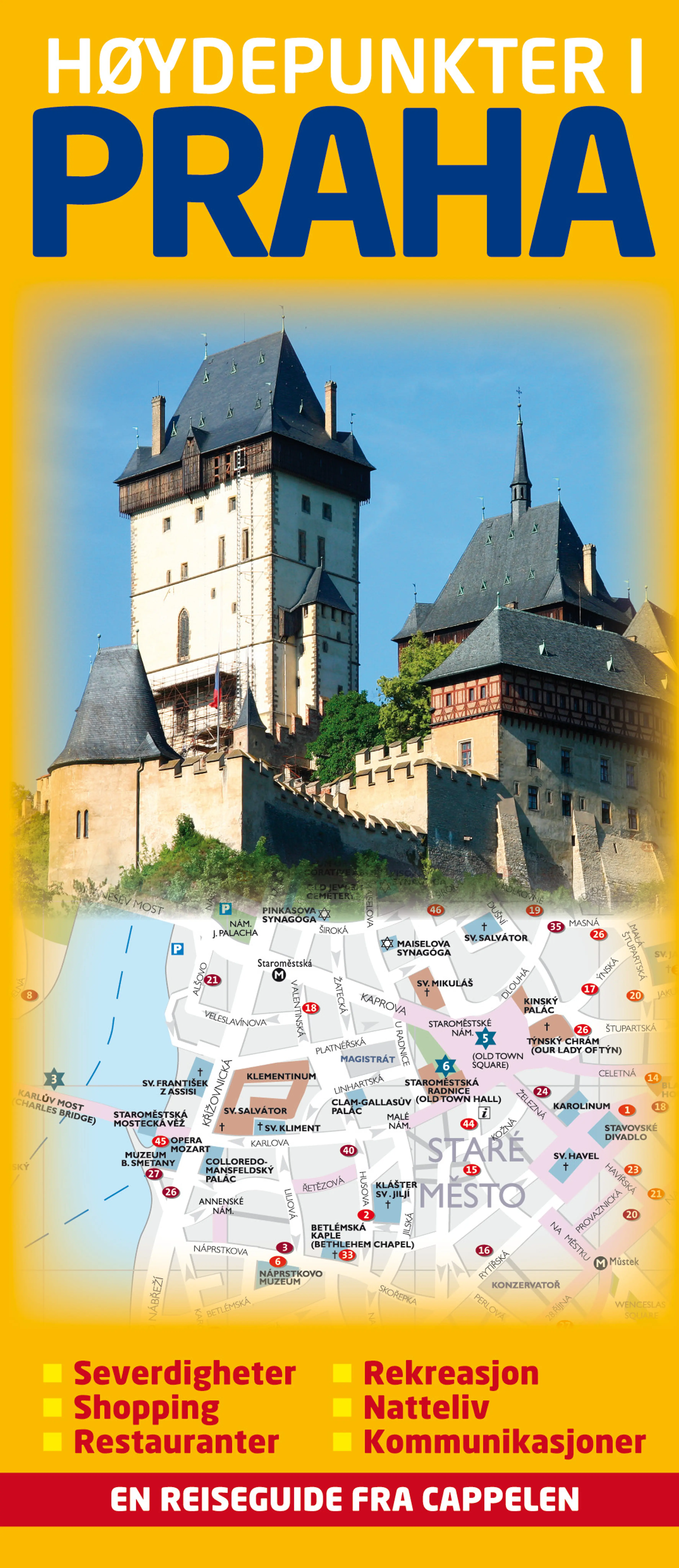 Omslag Høydepunkter i Praha (Innbundet)