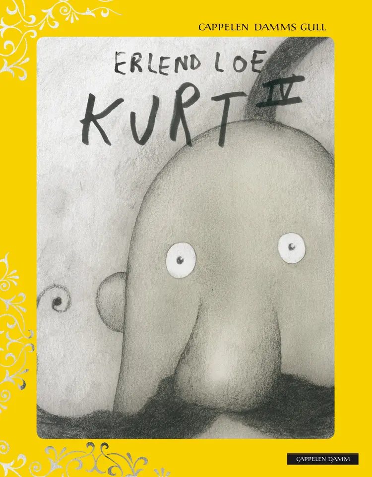 Omslag Kurt IV - Cappelen Damms Gull av Erlend Loe (Innbundet)