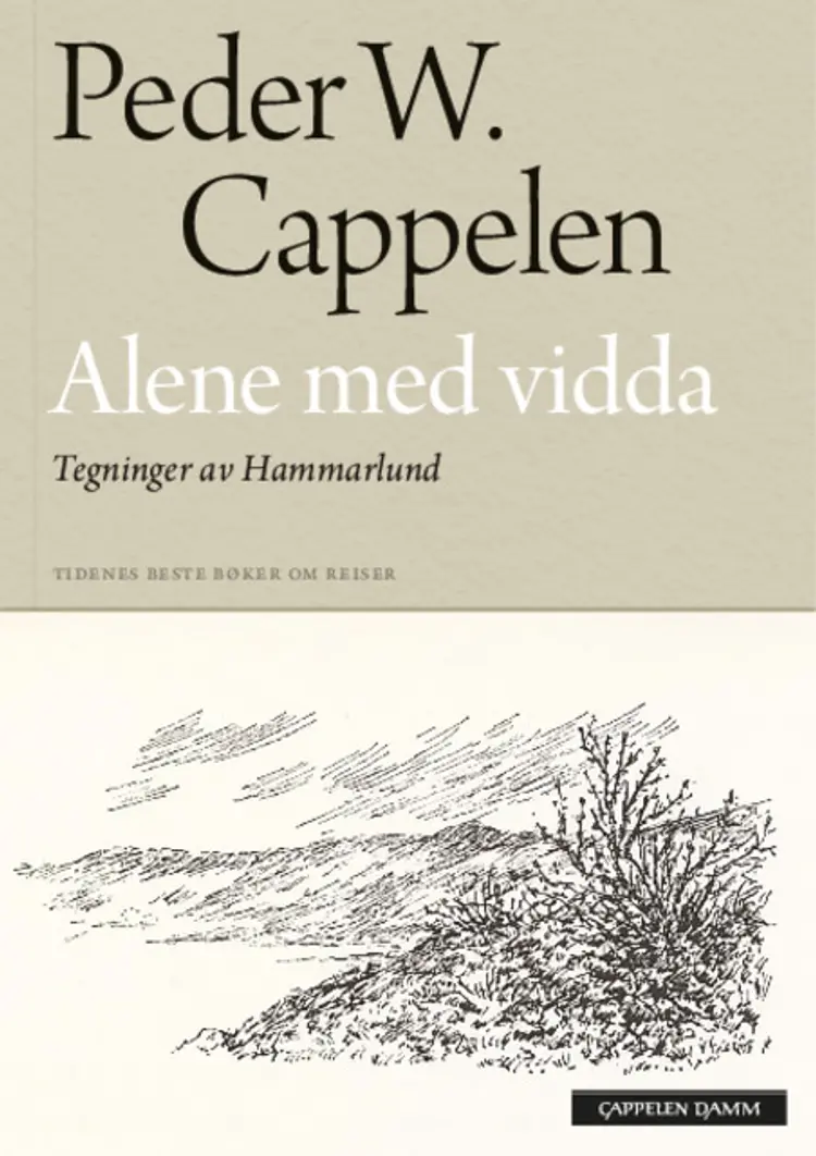 Omslag Alene med vidda av Peder W. Cappelen (Heftet)