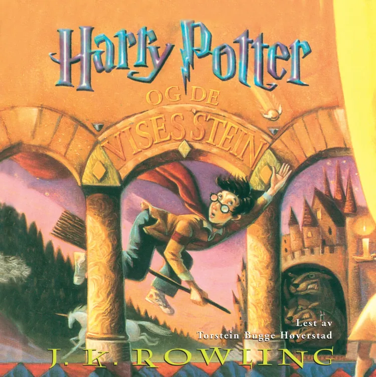 Omslag Harry Potter og de vises stein av J.K. Rowling (CD)