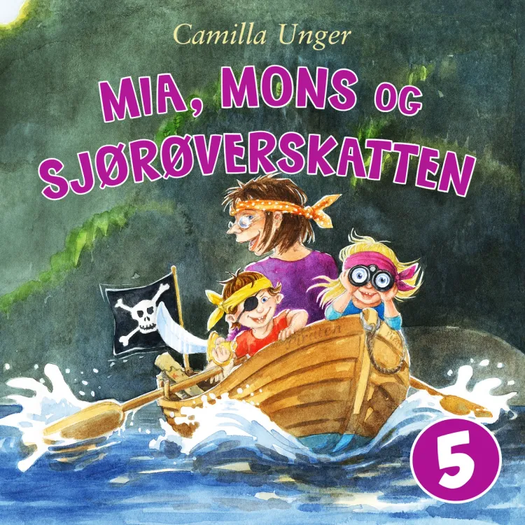 Omslag Mia og Mons og sjørøverskatten av Camilla Unger (Lydbok)