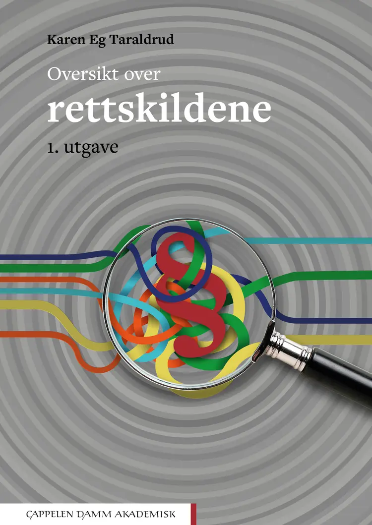 Omslag Oversikt over rettskildene av Karen Eg Taraldrud (Heftet)