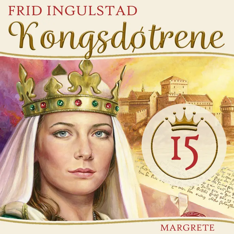 Omslag Kongsdøtrene - Margrete av Frid Ingulstad (Lydbok)