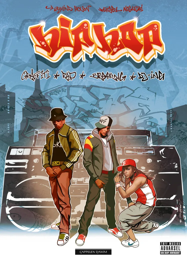 Omslag Hiphop av Øyvind Holen (Innbundet)