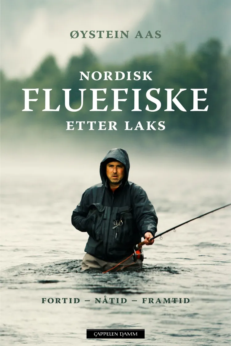 Omslag Nordisk fluefiske etter laks av Øystein Aas (Innbundet)