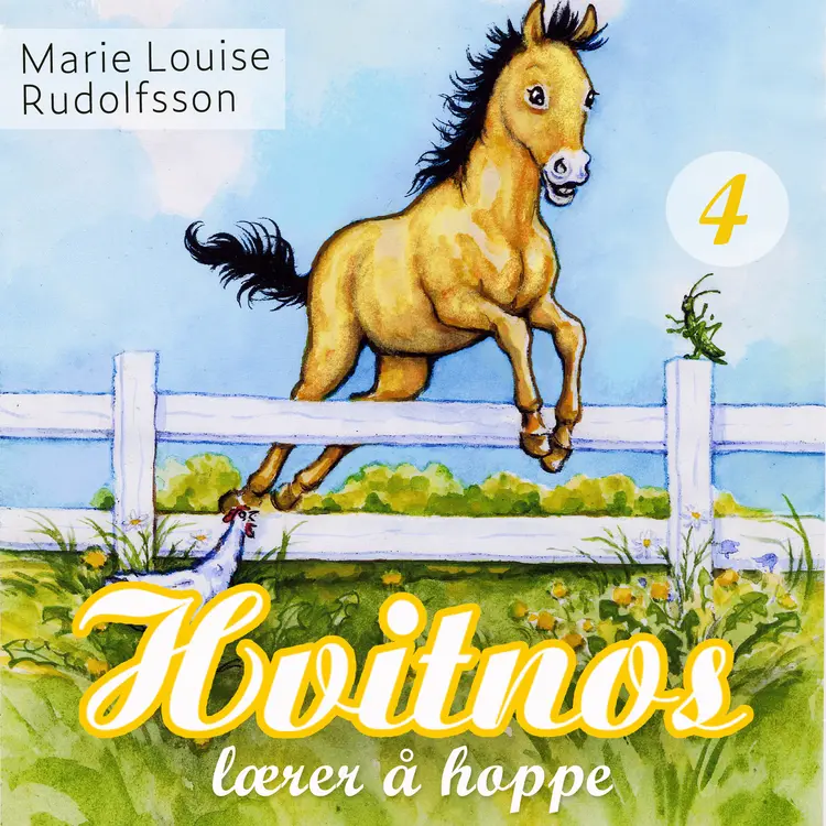 Omslag Hvitnos lærer å hoppe av Marie Louise Rudolfsson (Lydbok)