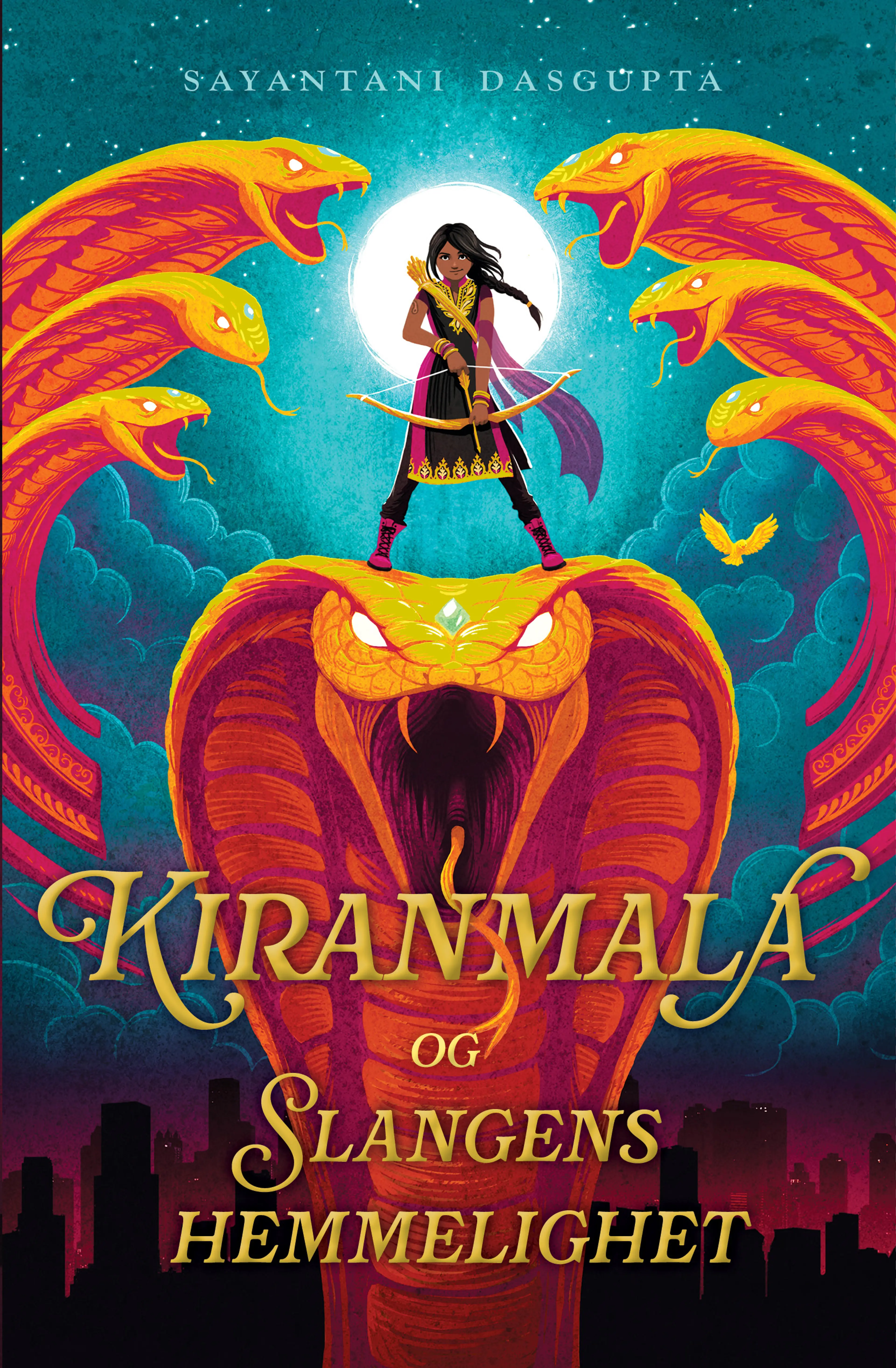 Omslag Kiranmala og slangens hemmelighet av Sayantani DasGupta (Innbundet)