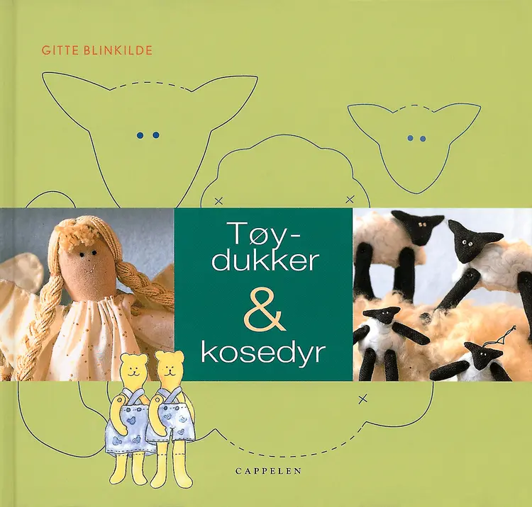 Omslag Tøydukker og kosedyr av Gitte Blinkilde (Innbundet)