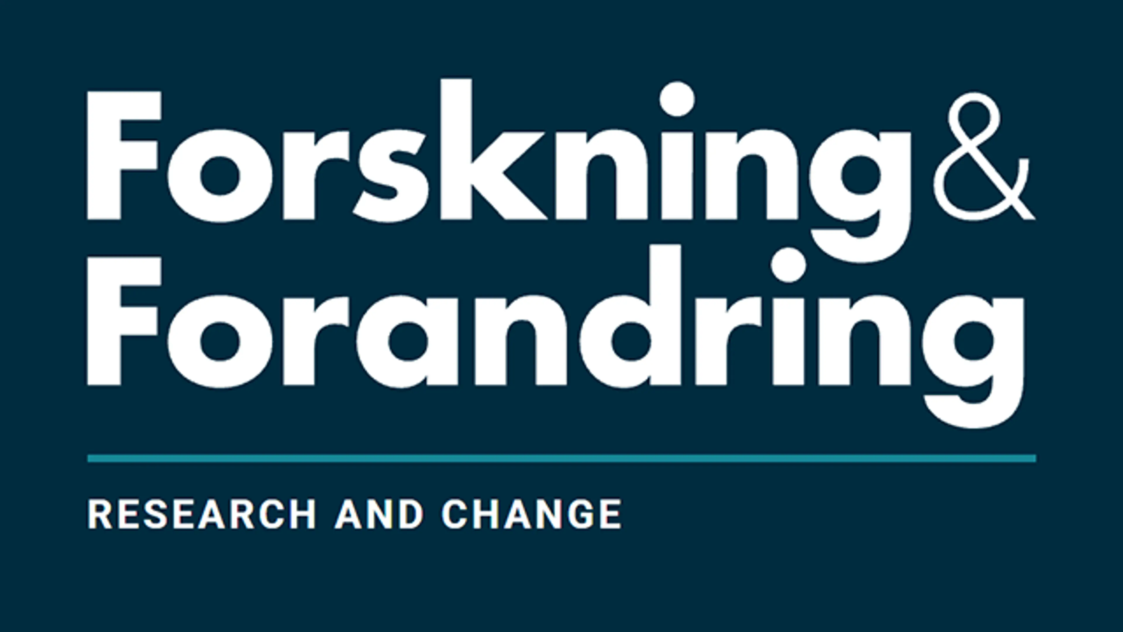 Logo for tidsskriftet Forskning og forandring