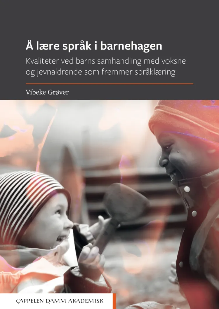 Omslag Å lære språk i barnehagen av Vibeke Grøver (Heftet)