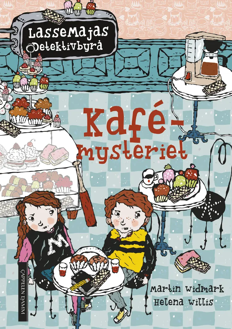 Omslag LasseMaja - Kafémysteriet av Martin Widmark (Innbundet)
