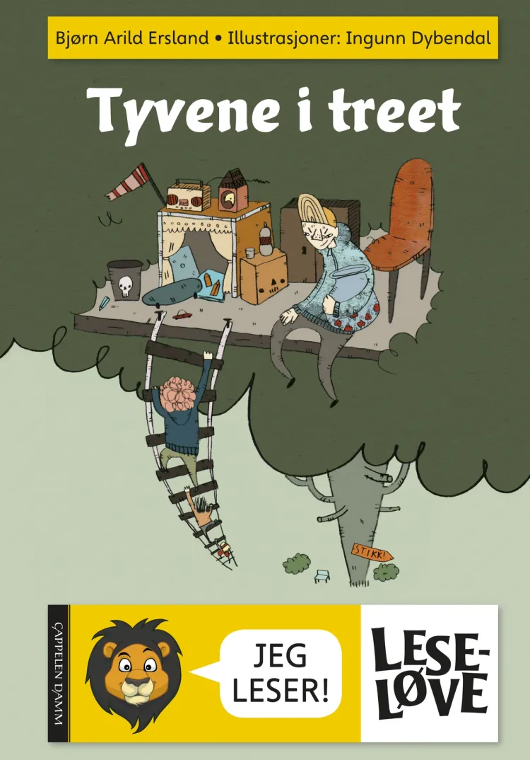 Omslag Leseløve - Tyvene i treet av Bjørn Arild Ersland (Innbundet)