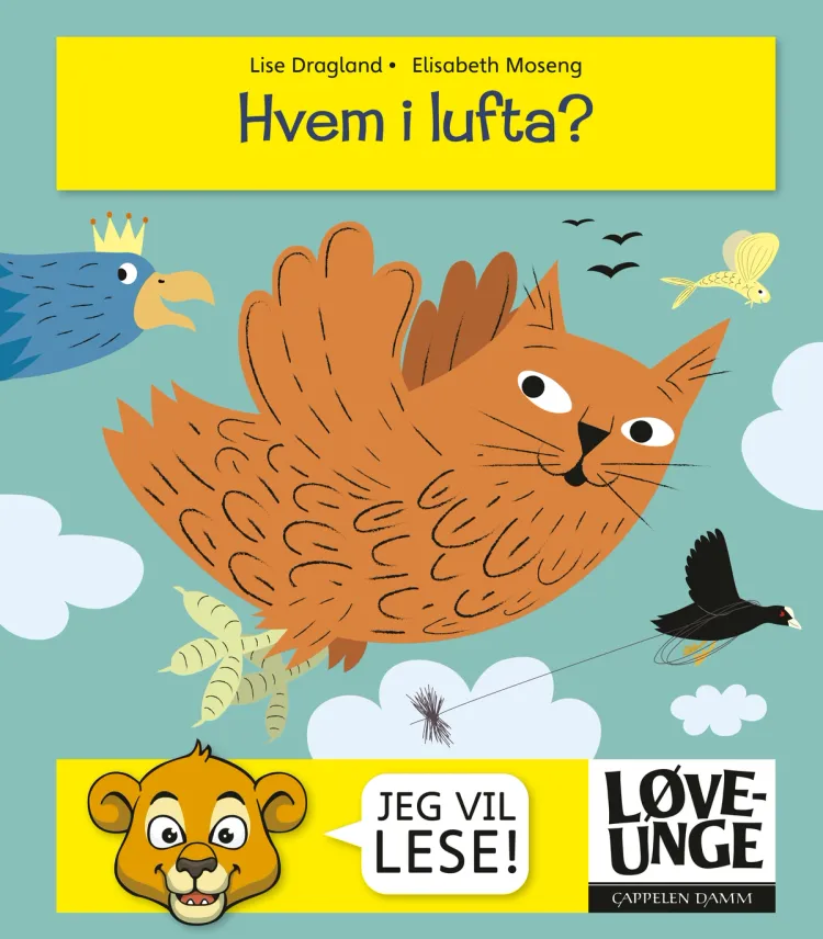 Omslag Hvem i lufta? av Lise Dragland (Ebok)