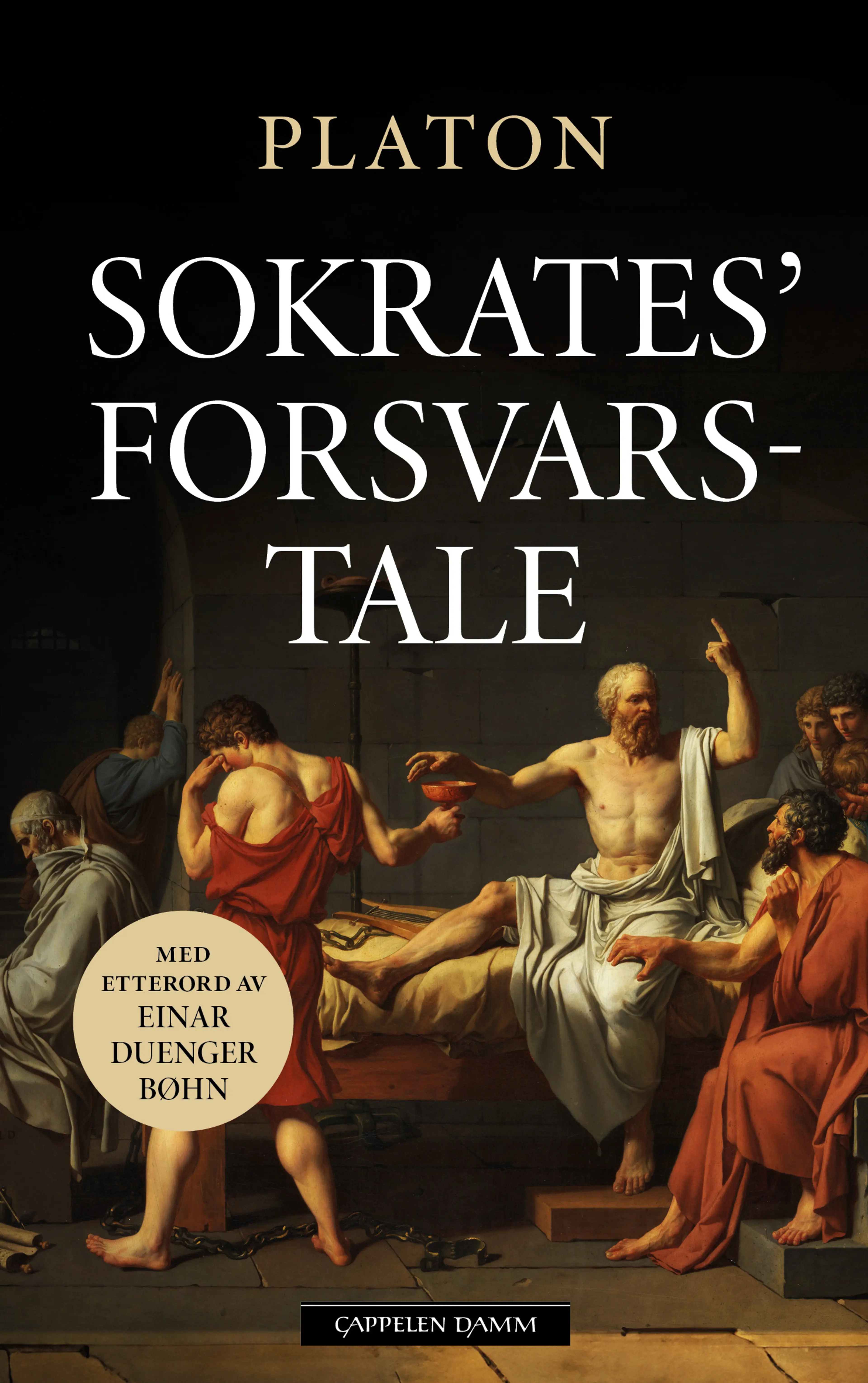 Omslag Sokrates' forsvarstale av Platon (Innbundet)