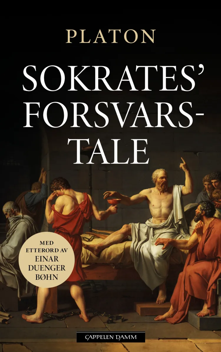 Omslag Sokrates' forsvarstale av Platon (Innbundet)