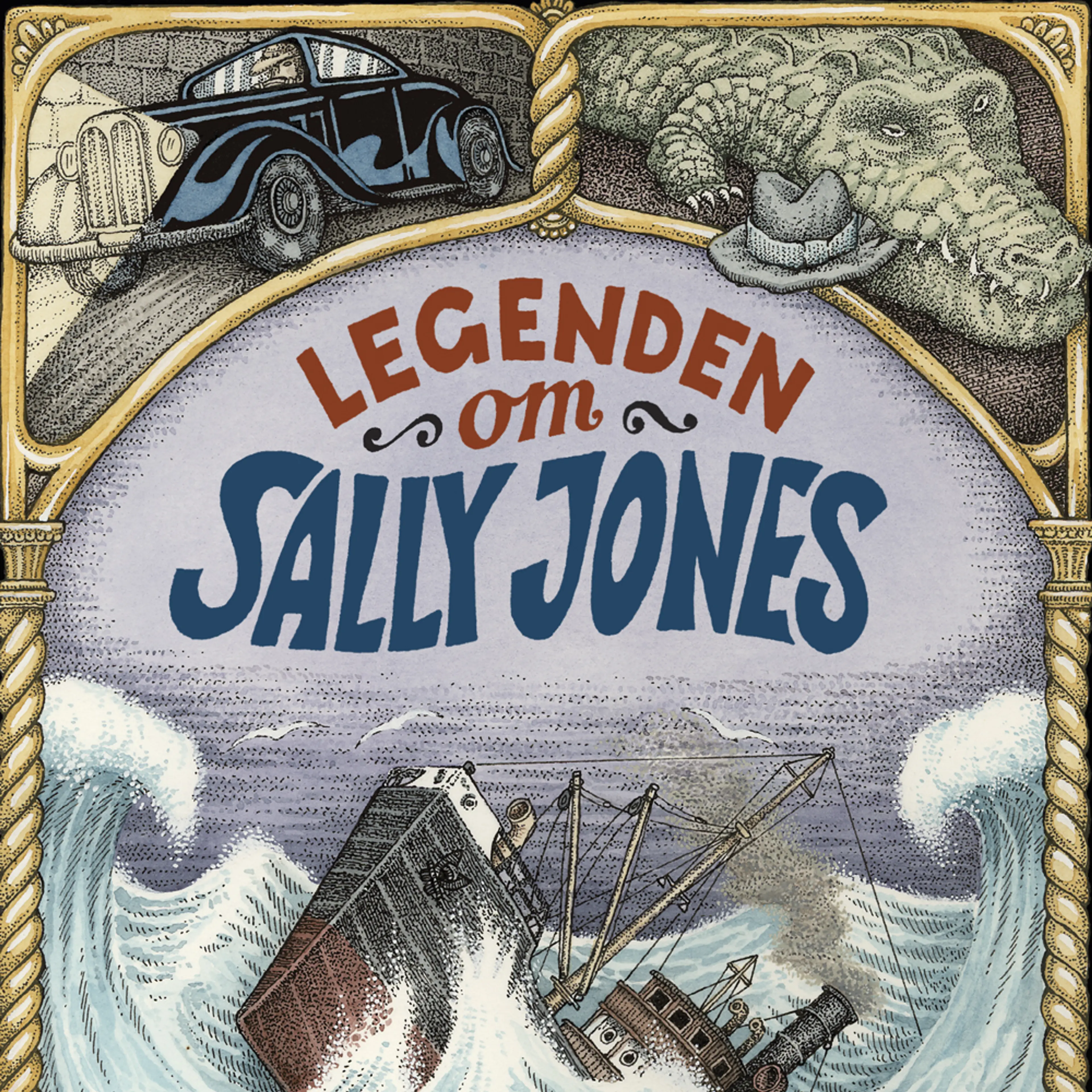 Omslag Legenden om Sally Jones av Jakob Wegelius (Lydbok)