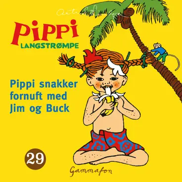 Omslag Pippi snakker fornuft med Jim og Buck av Astrid Lindgren (Lydbok)