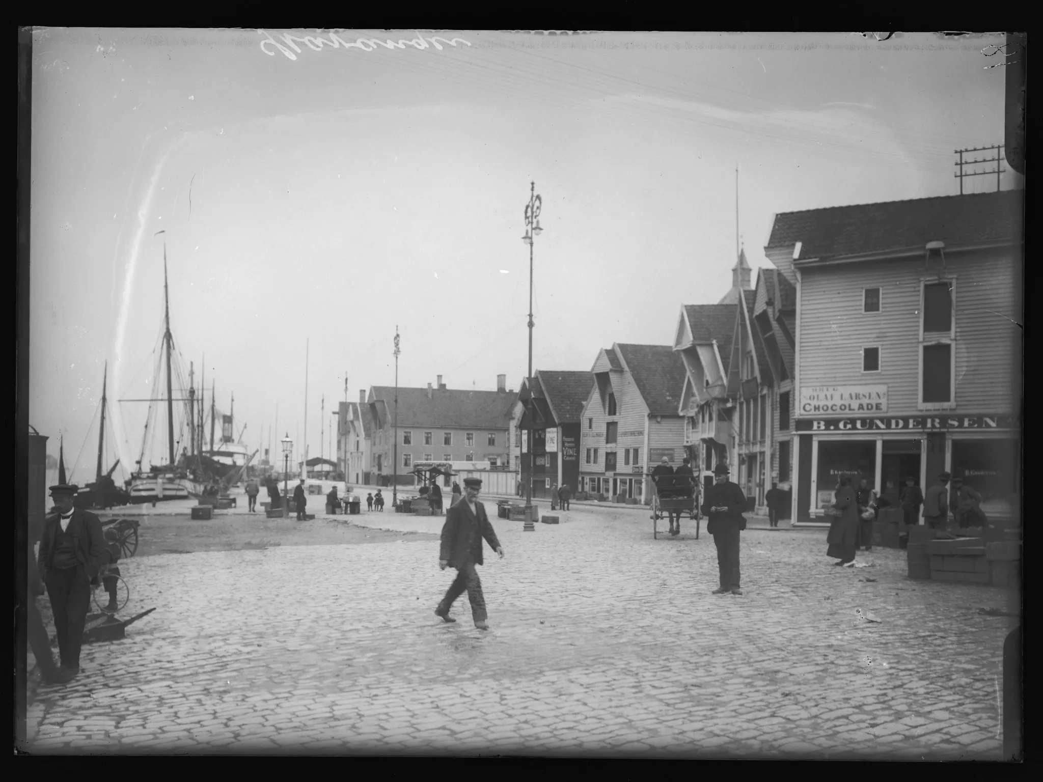 Vågen i Stavanger, ca. år 1900.