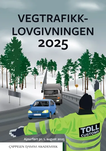 Omslag Vegtrafikklovgivningen 2025 (Heftet)