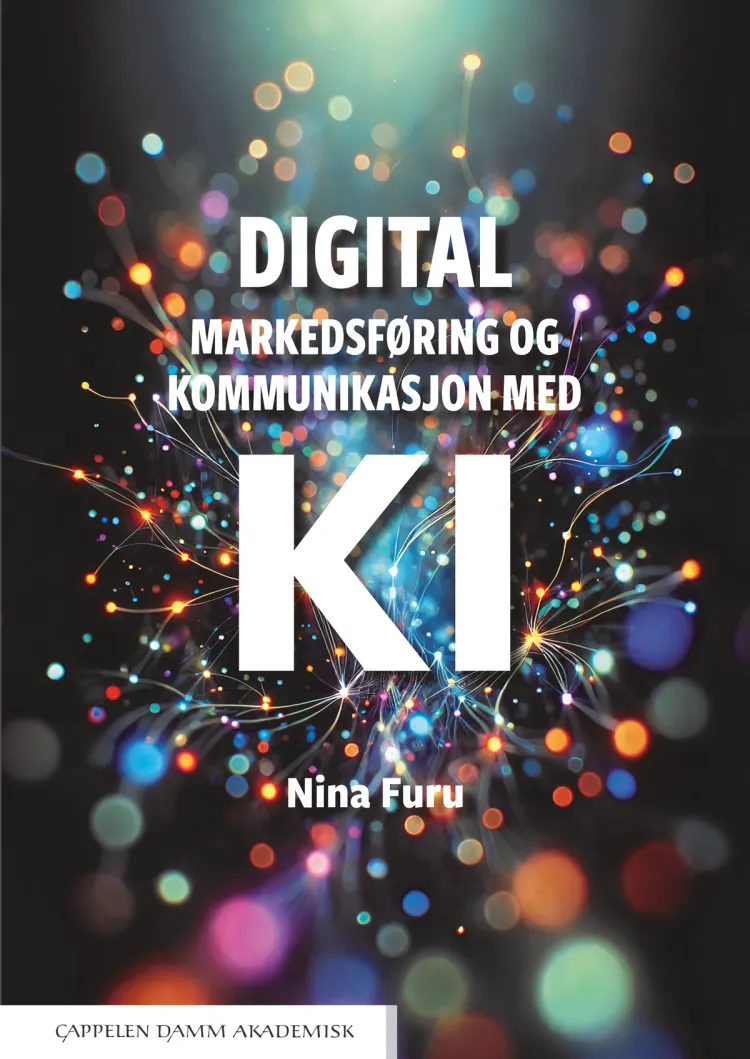 Omslag Digital markedsføring og kommunikasjon med KI av Nina Furu (Heftet)