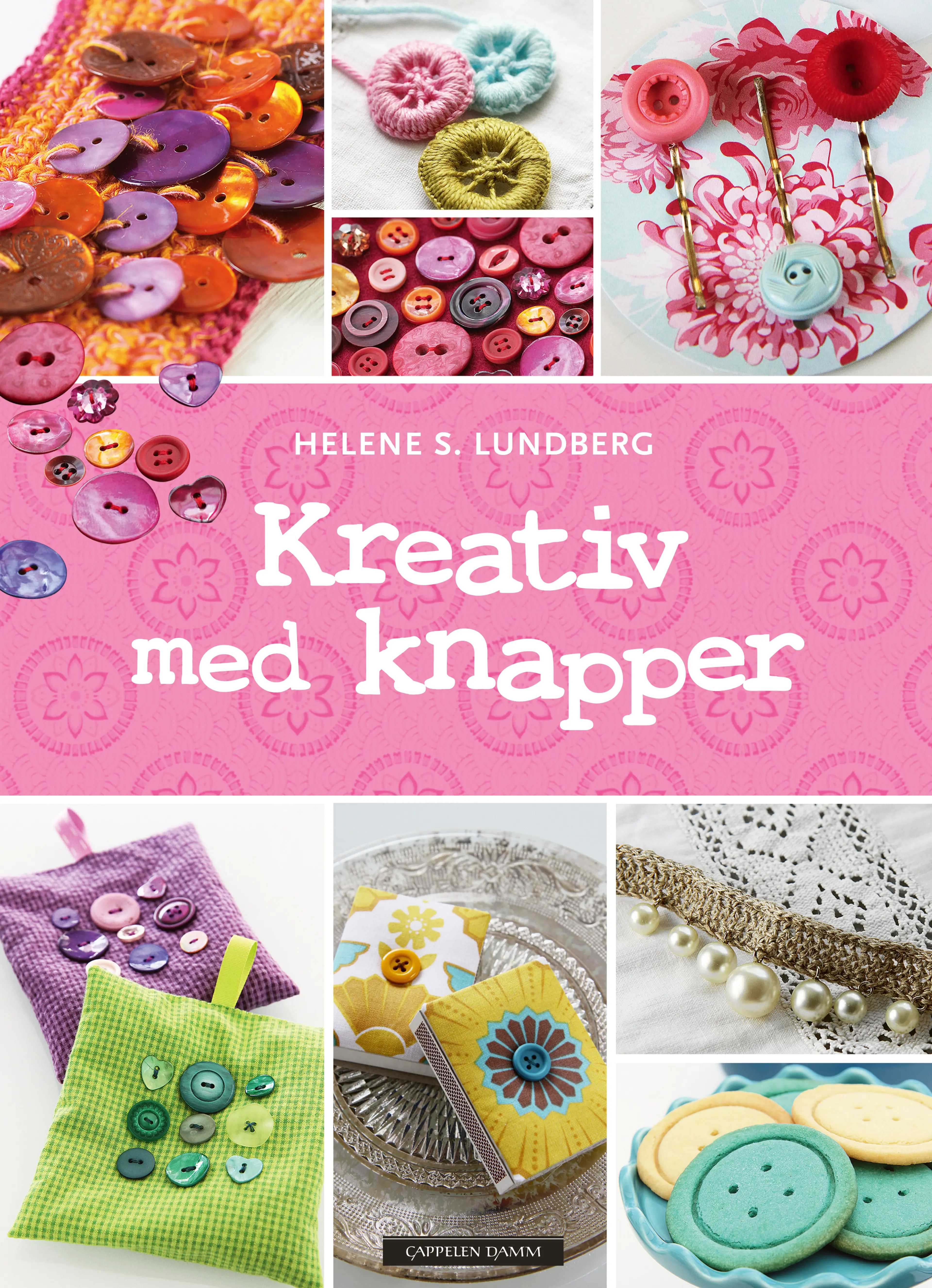 Omslag Kreativ med knapper av Helene S Lundberg (Innbundet)