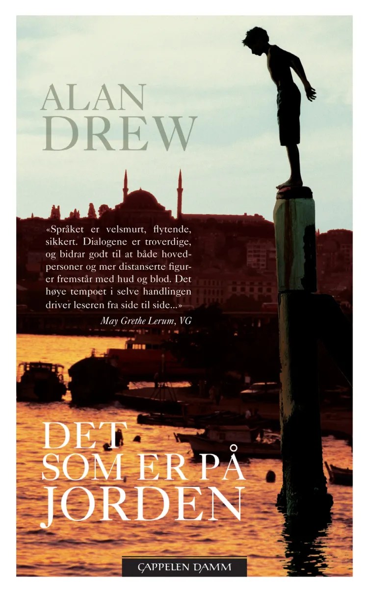 Omslag Det som er på jorden av Alan Drew (Heftet)