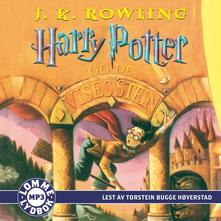 Omslag Harry Potter og de vises stein av J.K. Rowling (CD)