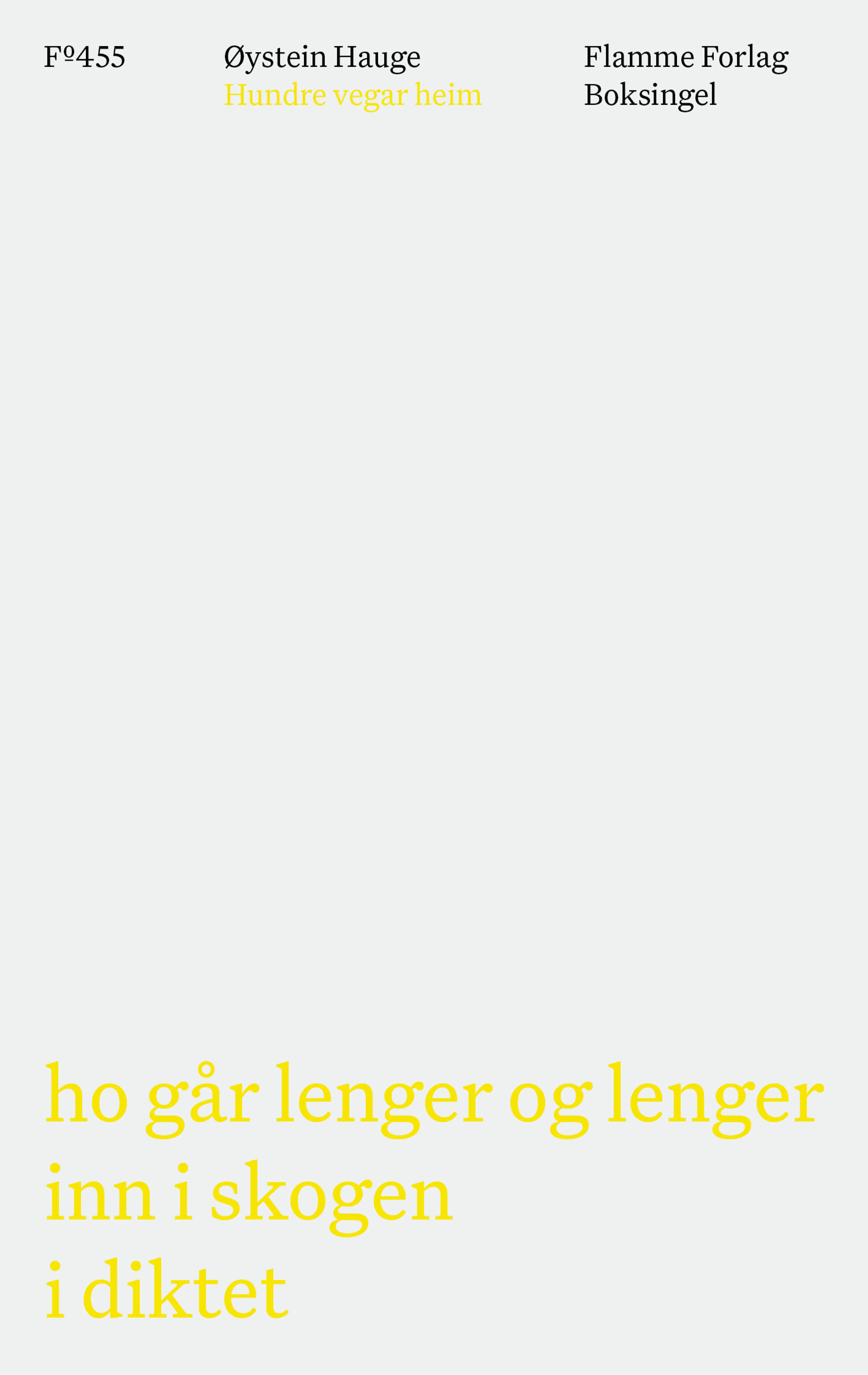 Omslag Hundre vegar heim av Øystein Hauge (Heftet)