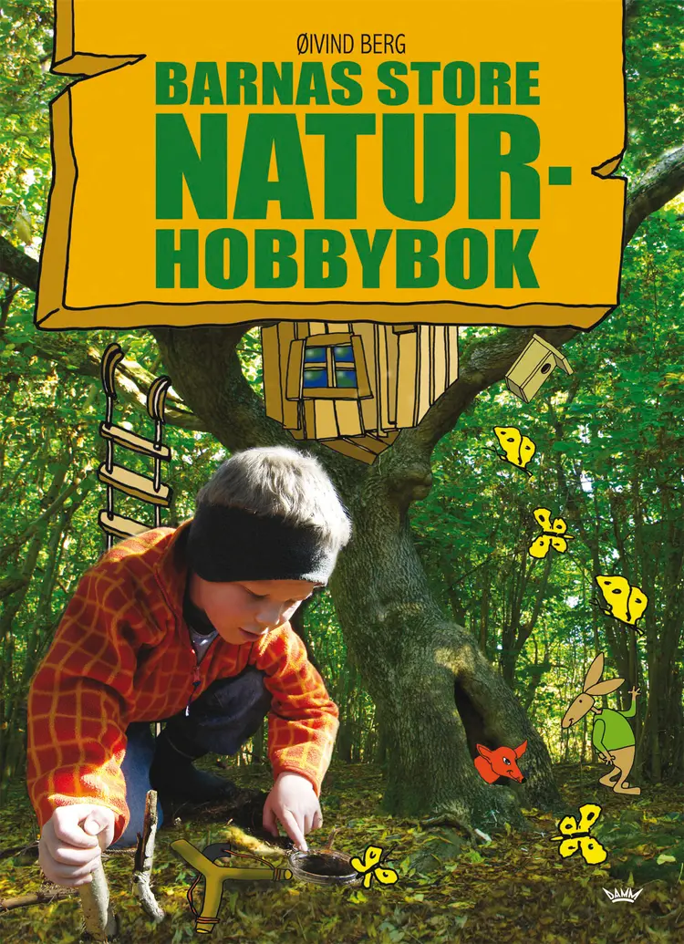 Omslag Barnas store naturhobbybok av Øivind Berg (Innbundet)