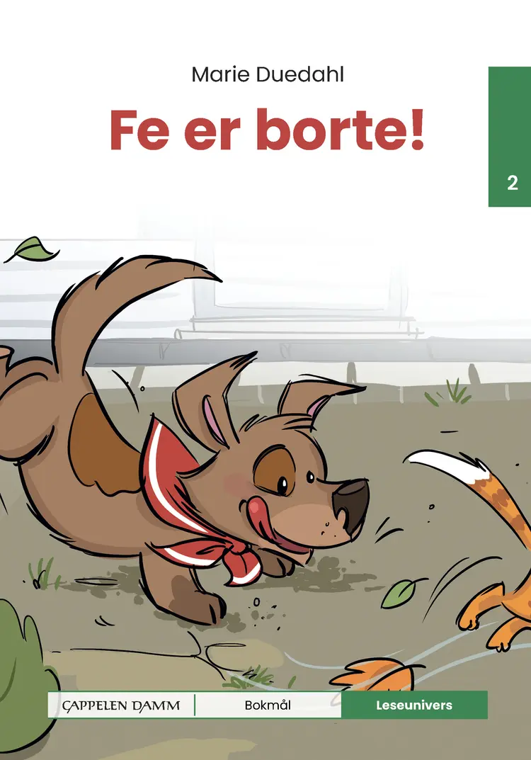 Omslag Leseunivers 2: Fe er borte! av Marie Duedahl (Innbundet)