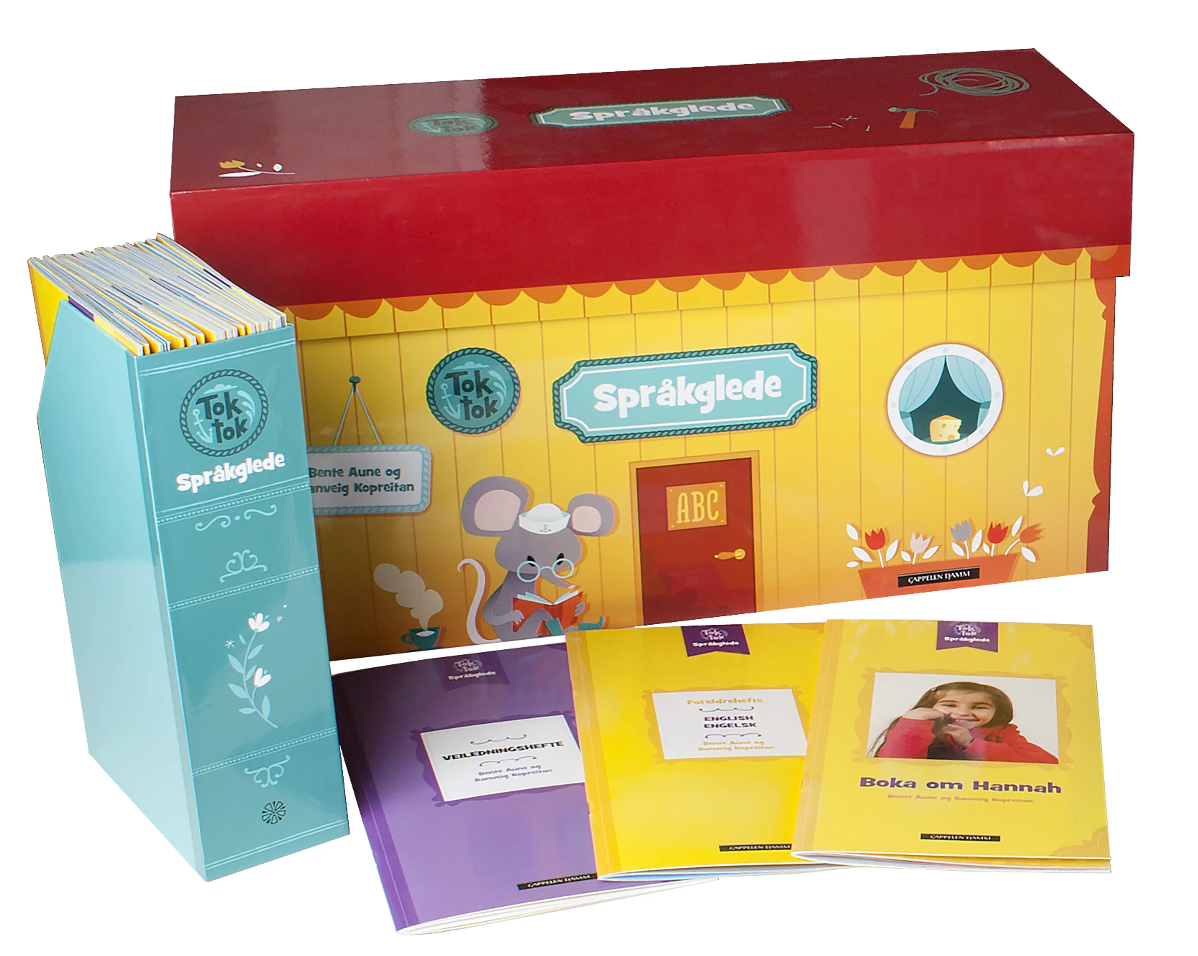 Omslag Toktok Språkglede av Bente Aune og Ranveig Kopreitan (Eske)