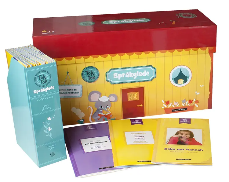 Omslag Toktok Språkglede av Bente Aune og Ranveig Kopreitan (Eske)