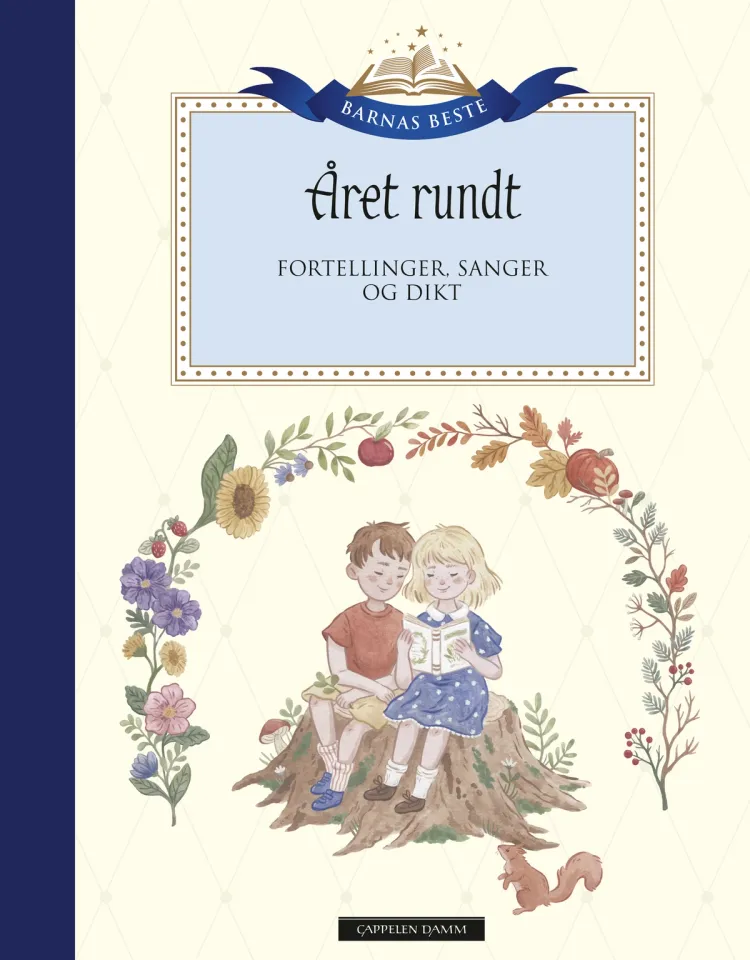 Omslag Barnas Beste: Året rundt av Tor Åge Bringsværd, Astrid Lindgren, Elsa Beskow mfl. (Innbundet)