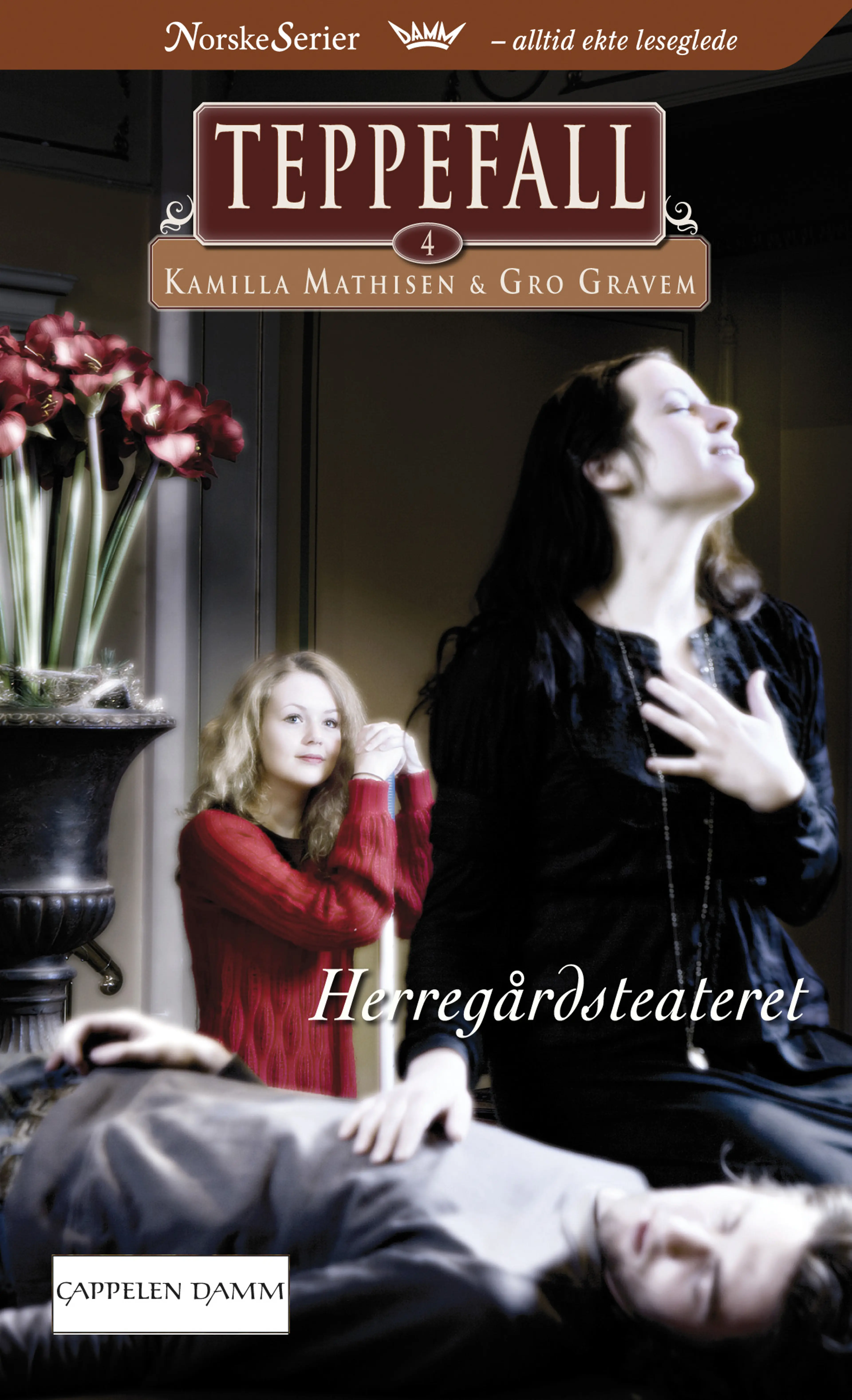 Omslag Herregårdsteateret av Kamilla Mathisen og Gro Gravem (Heftet)