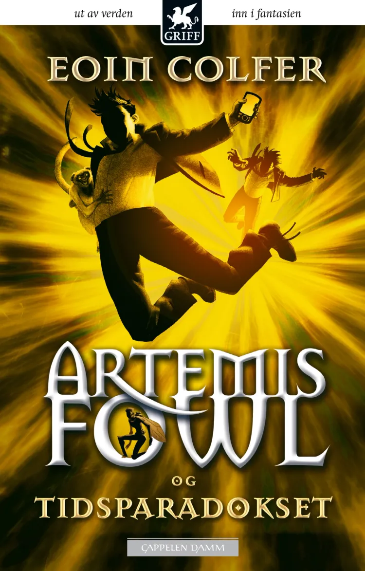 Omslag Artemis Fowl og tidsparadokset av Eoin Colfer (Heftet)