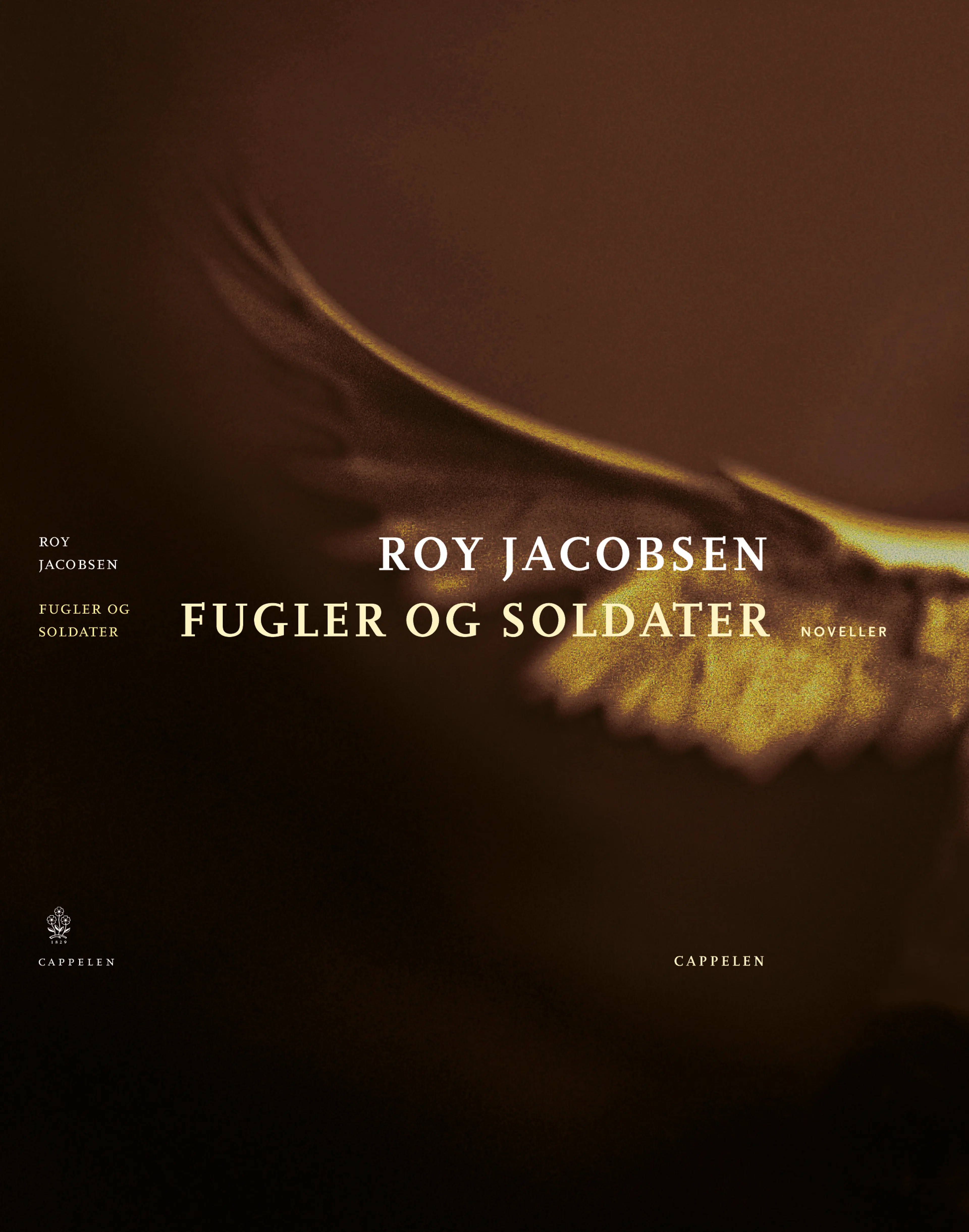 Omslag Fugler og soldater av Roy Jacobsen (Innbundet)