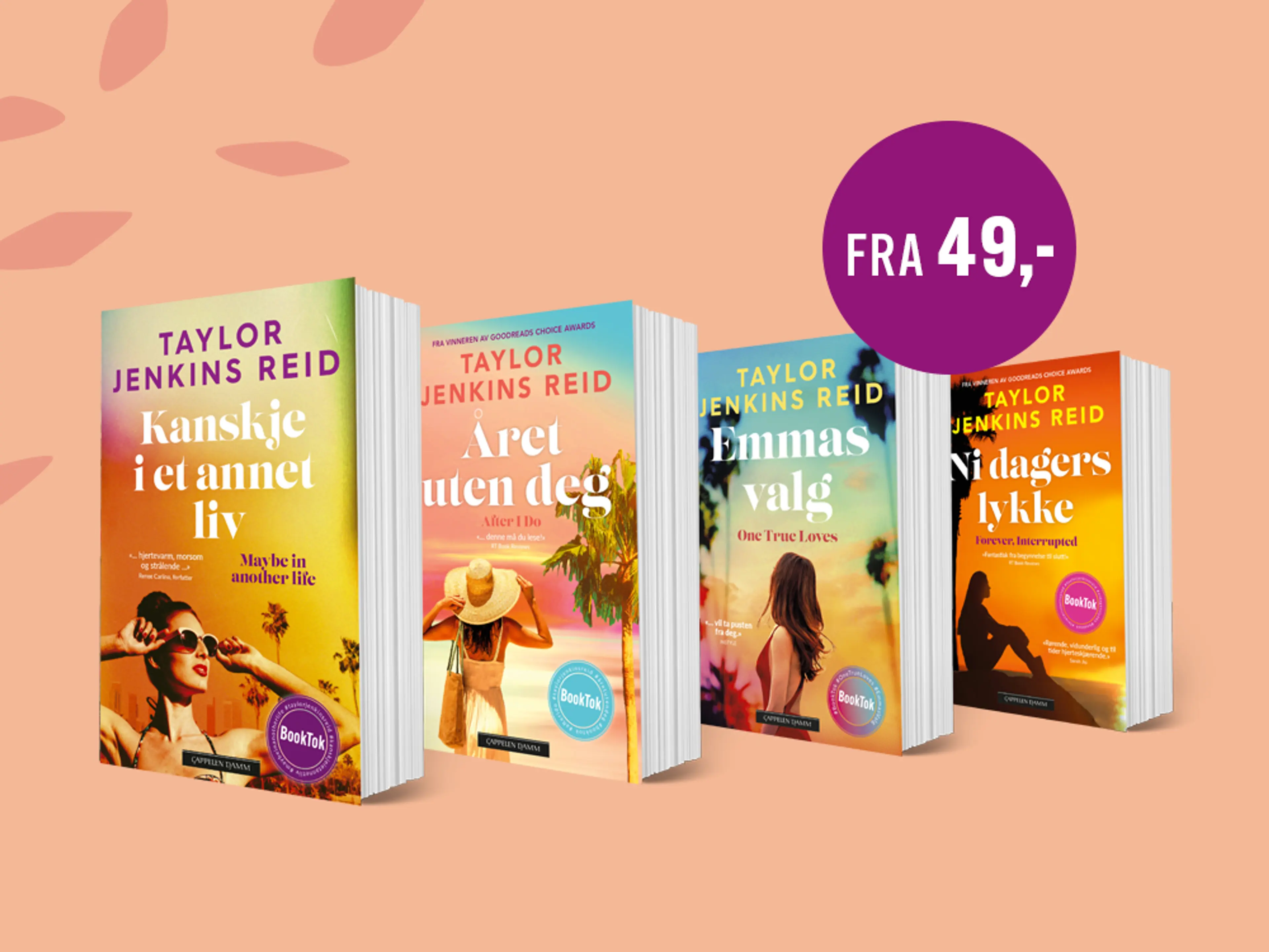 Fire bøker av Taylor Jenkins Reid