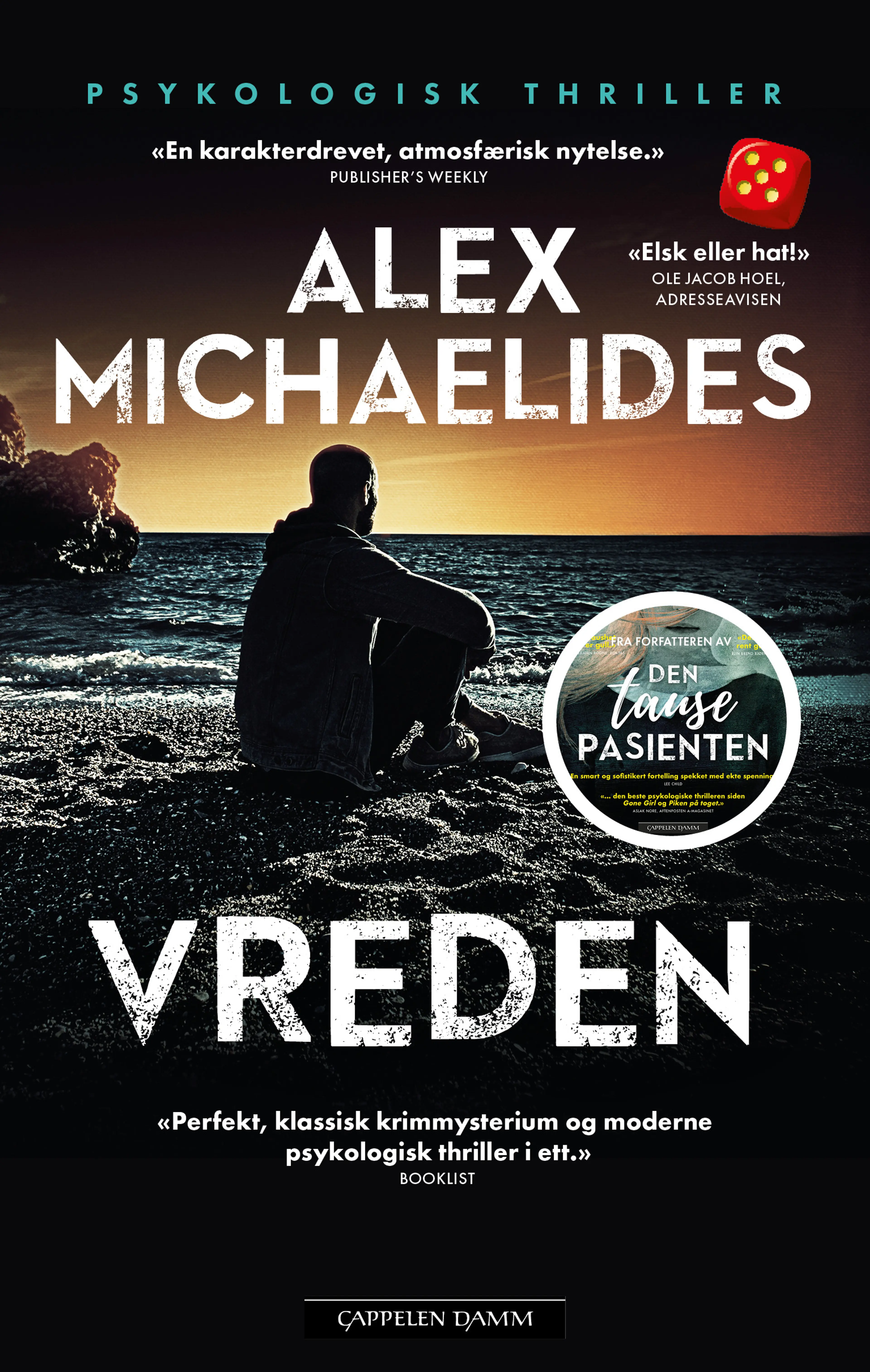 Omslag Vreden av Alex Michaelides (Heftet)