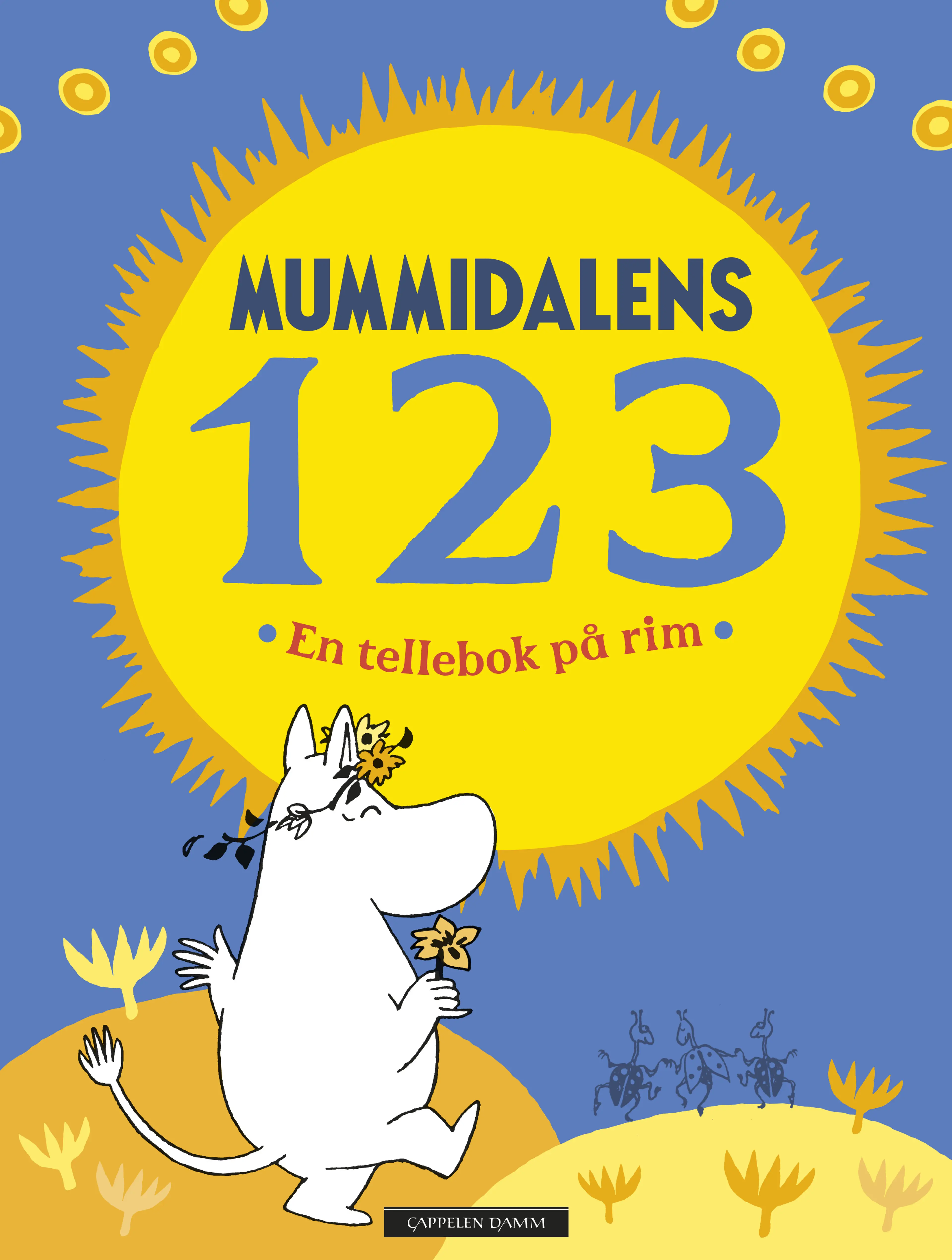 Omslag Mummidalens 123 - en tellebok på rim av Basert på Tove Janssons forfatterskap (Innbundet)