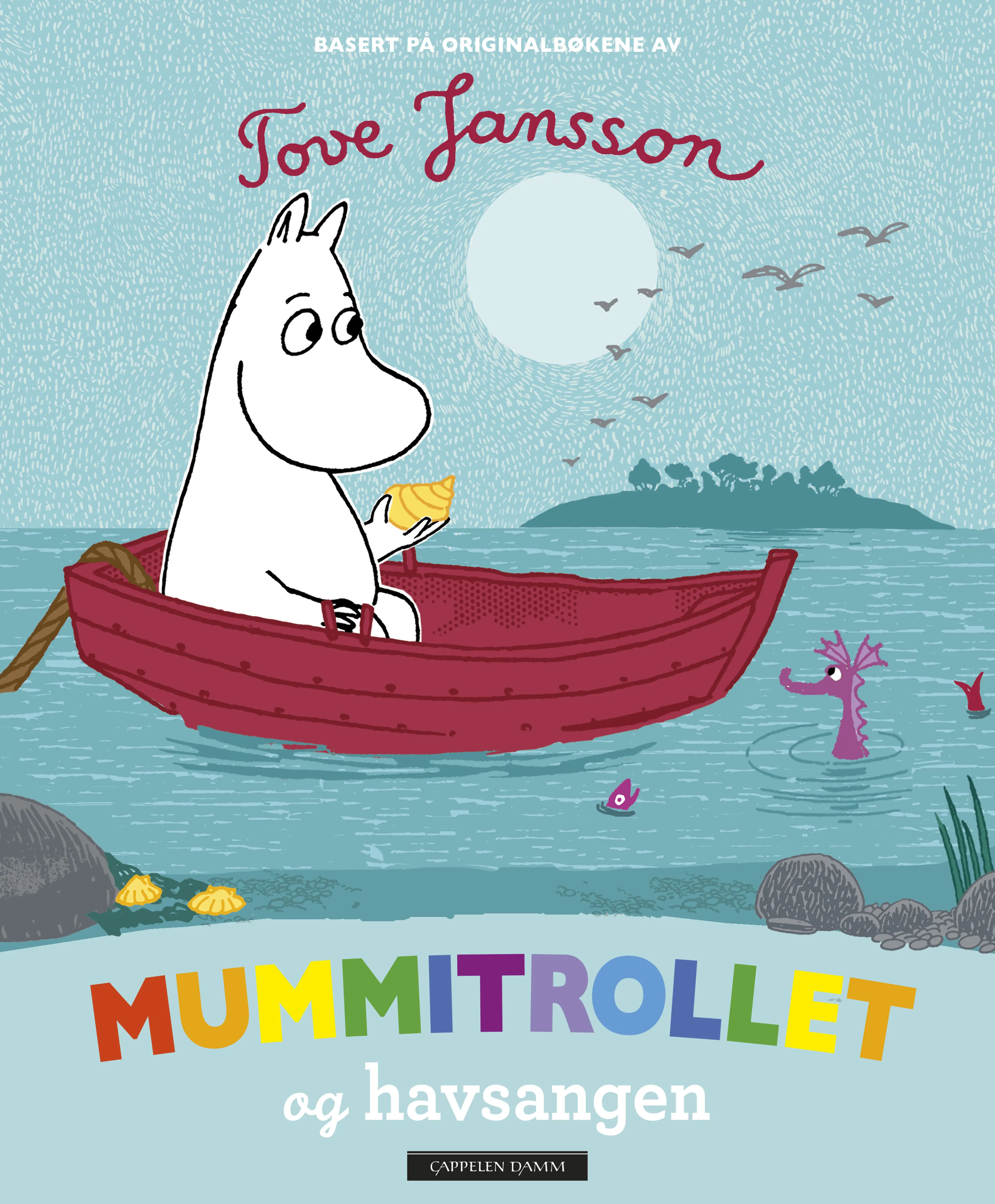 Omslag Mummitrollet og havsangen av Basert på en originalhistorie av Tove Jansson (Innbundet)