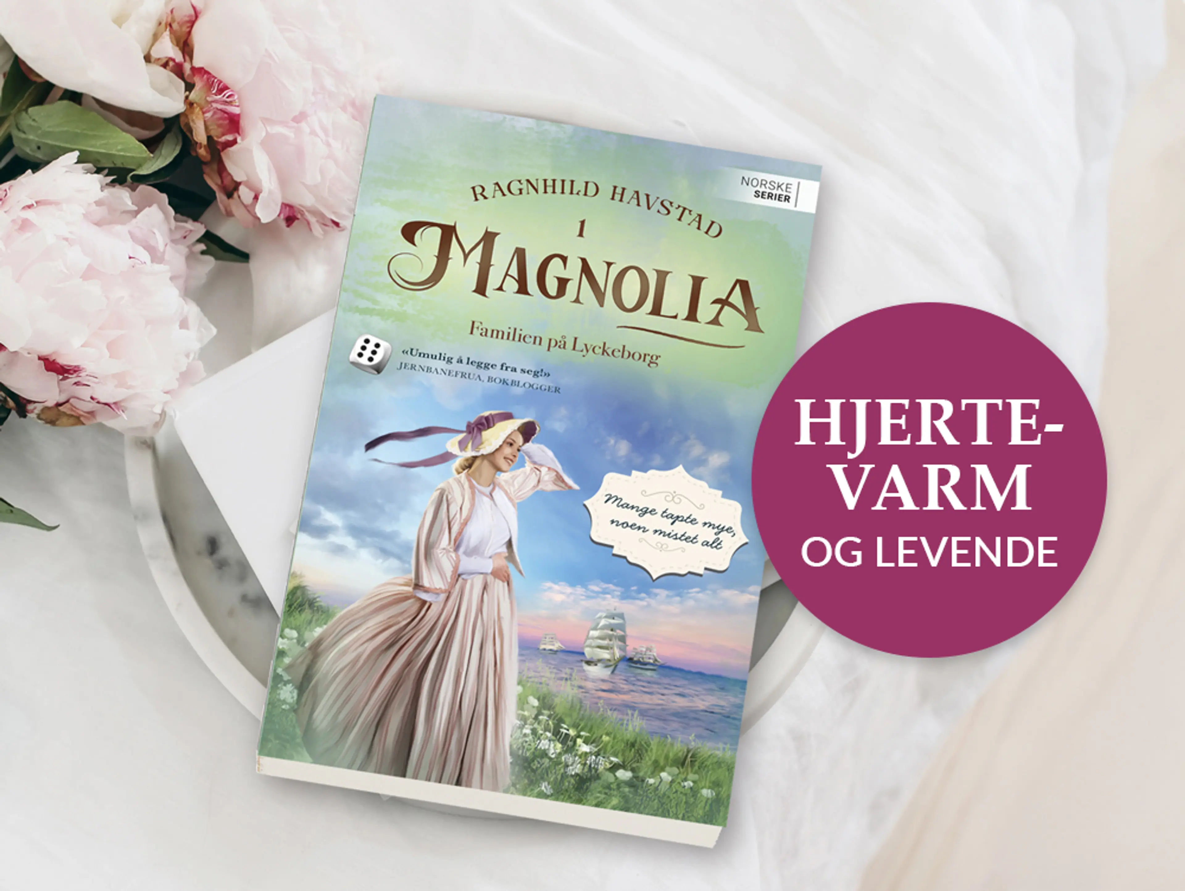 Foto av første bok i serien Magnolia