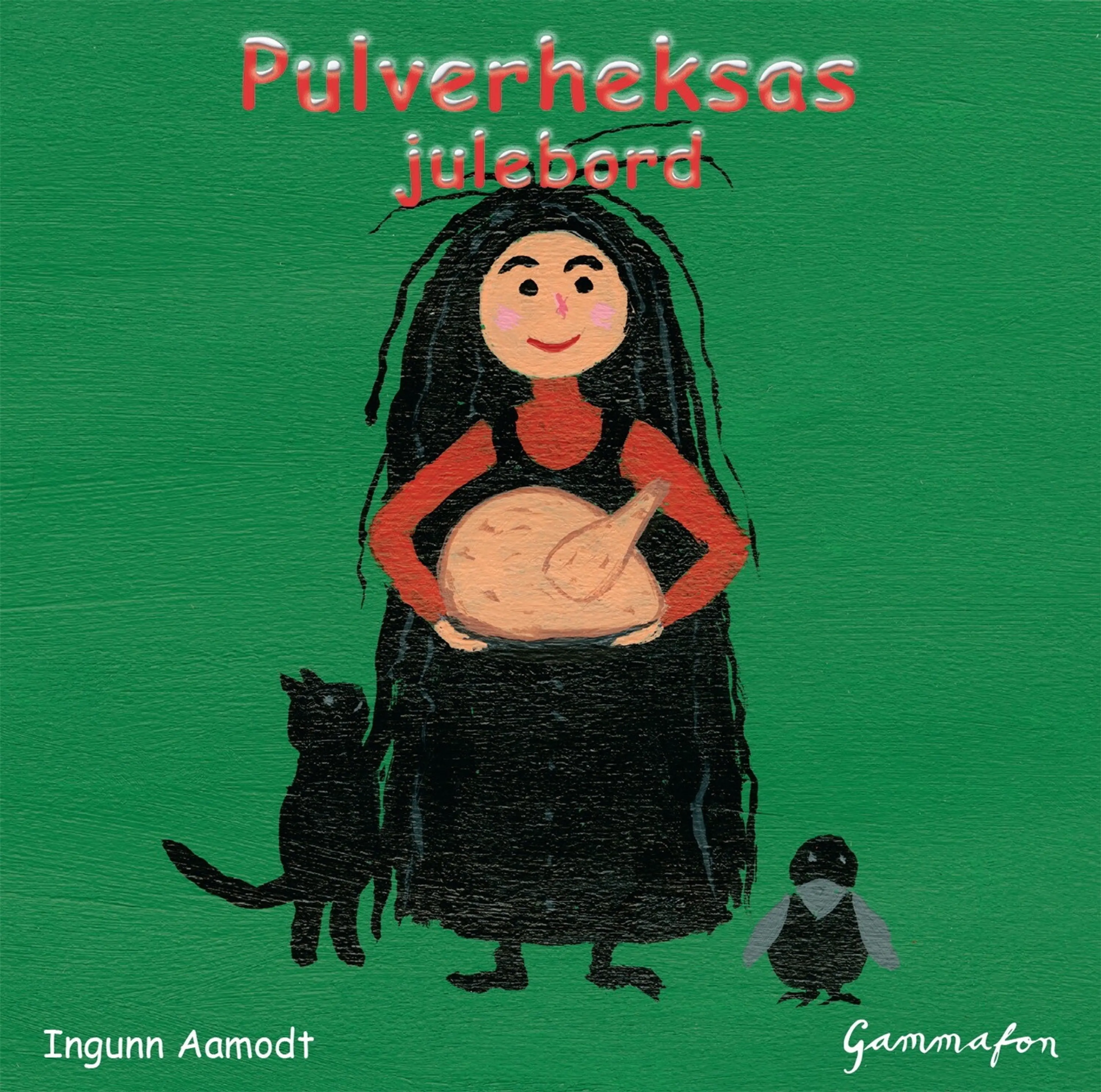 Omslag Pulverheksas julebord av Ingunn Aamodt (Lydbok)