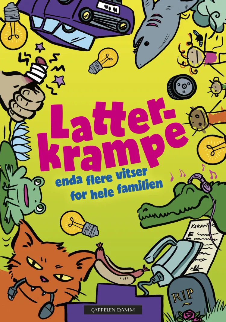 Omslag Latterkrampe (Innbundet)