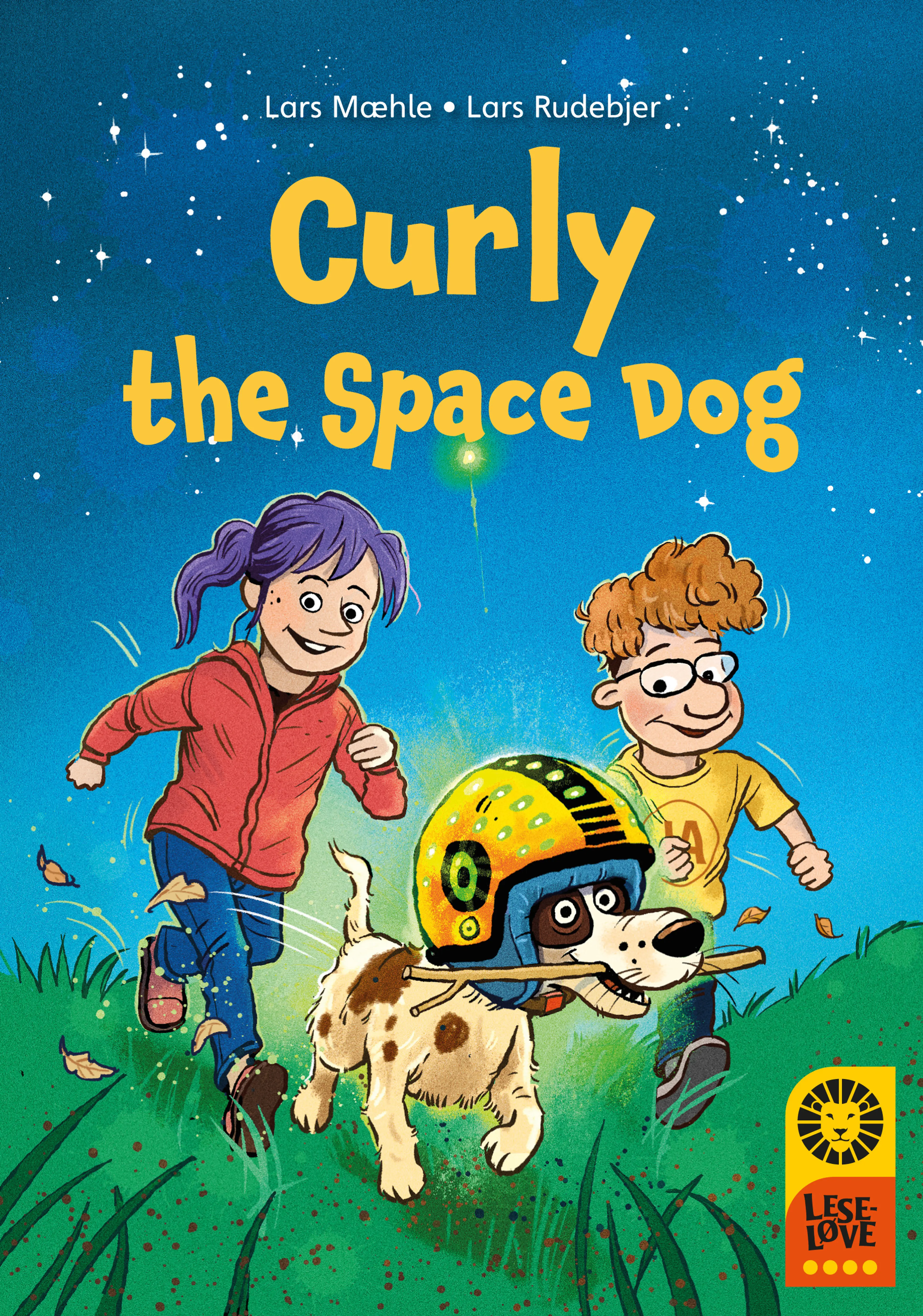 Omslag Leseløve nivå 4 Engelsk - Curly the Space Dog av Lars Mæhle (Ebok)