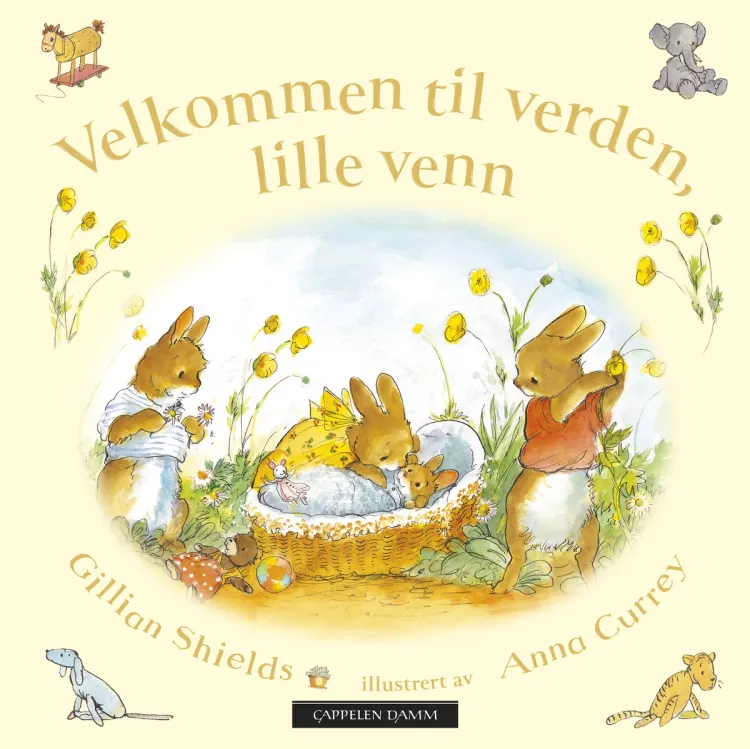 Omslag Velkommen til verden, lille venn av Gillian Shields (Innbundet)