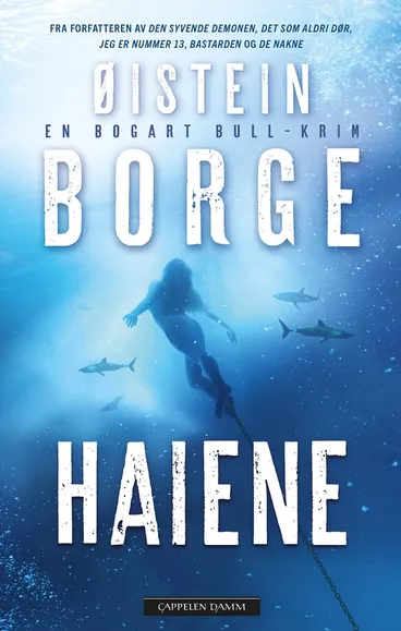 Omslag Haiene av Øistein Borge (Innbundet)