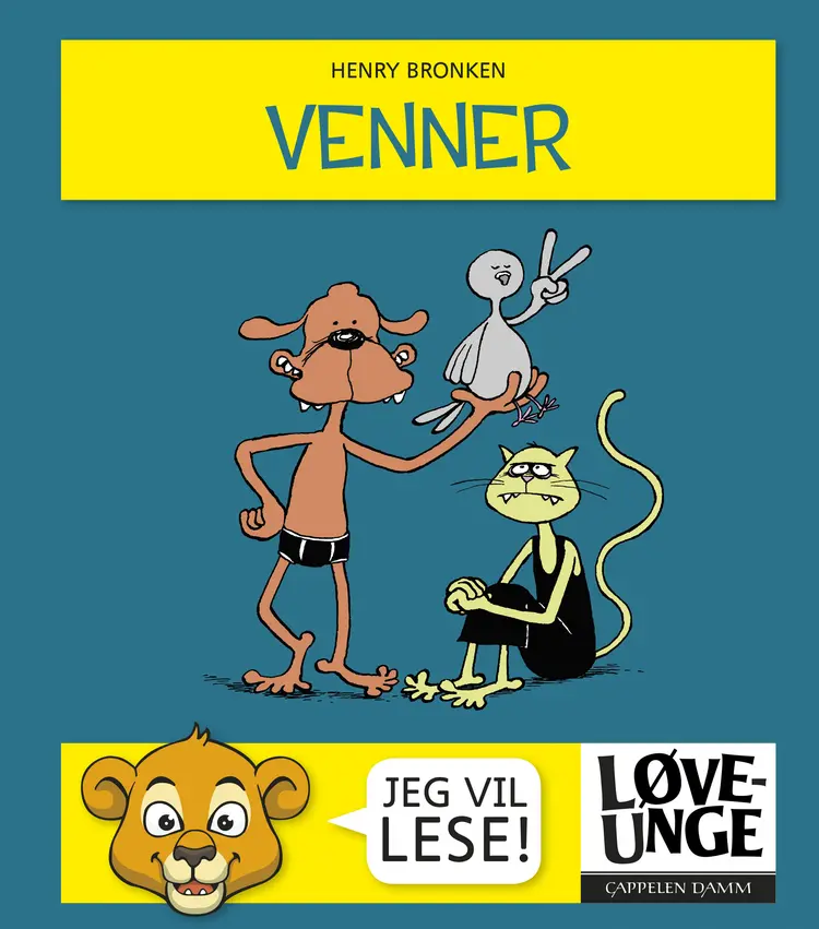 Omslag Løveunge - Venner av Henry Bronken (Innbundet)