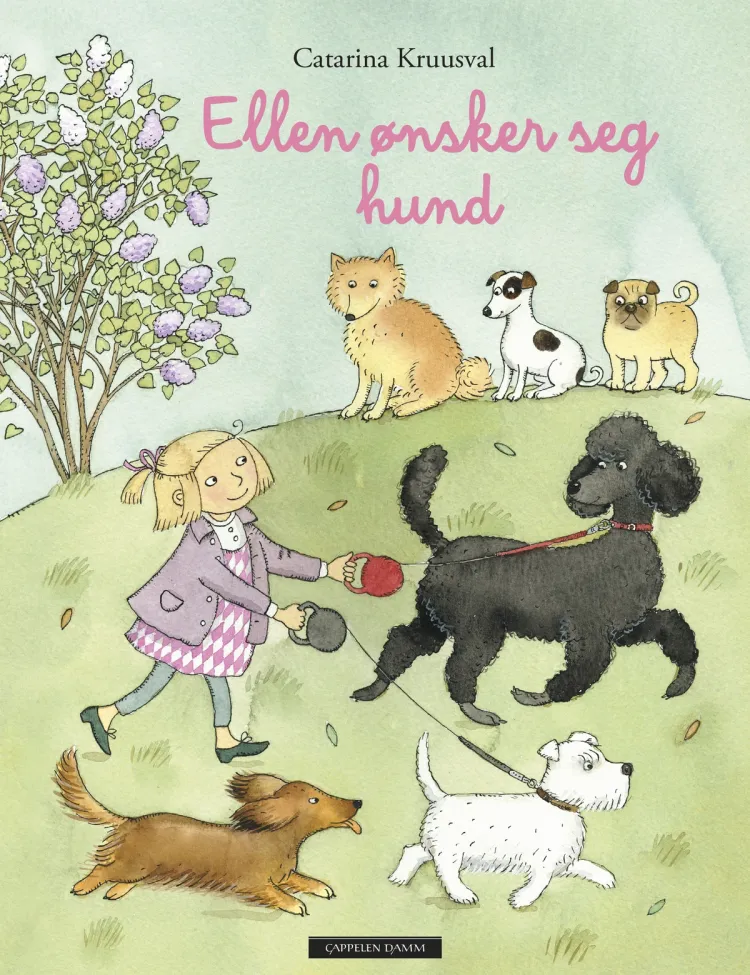 Omslag Ellen ønsker seg hund av Catarina Kruusval (Innbundet)