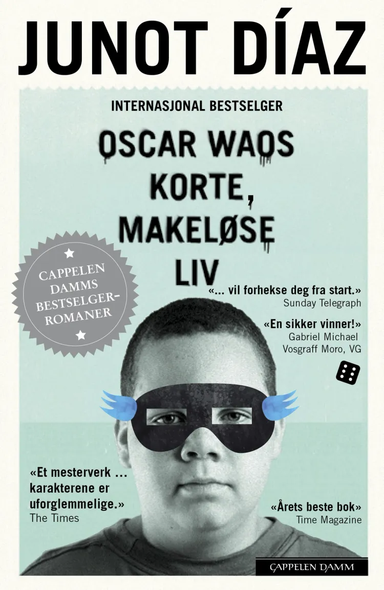 Omslag Oscar Waos korte, makeløse liv av Junot Díaz (Heftet)