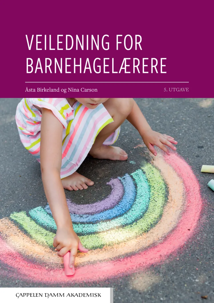 Omslag Veiledning for barnehagelærere av Åsta Birkeland og Nina Carson (Heftet)
